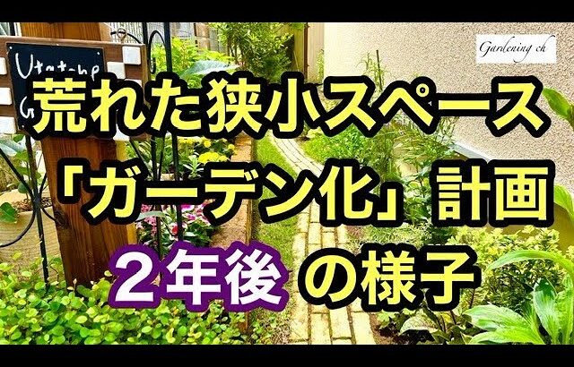 【ガーデニングを楽しもう！】お庭作り編　荒れた狭小スペースがガーデンになるまでの２年間の記録です。Until a small and rough place becomes a garden.