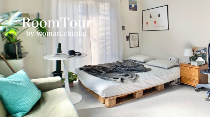 【ルームツアー】家賃7万円 1R 7畳 一人暮らし | 広々とした海外風のお部屋 | 観葉植物・シンプル | room tour