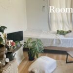 【ルームツアー】東京 1K  家賃4万円台 | 植物に囲まれた 淡い色の家具で統一されたお部屋 | roomtour