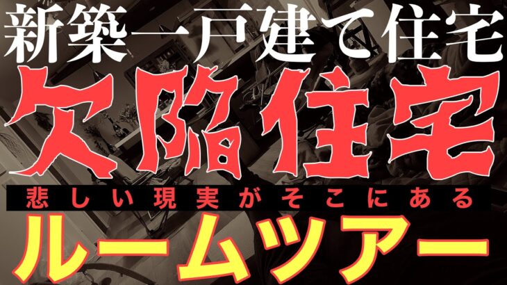 【新築一戸建て住宅】欠陥住宅ルームツアー/悲しい現実がそこにある/30坪以下住宅