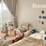 【ルームツアー】1K 7畳 一人暮らし | ナチュラルで居心地の良いお部屋 | 一人掛けソファ・観葉植物 | room tour