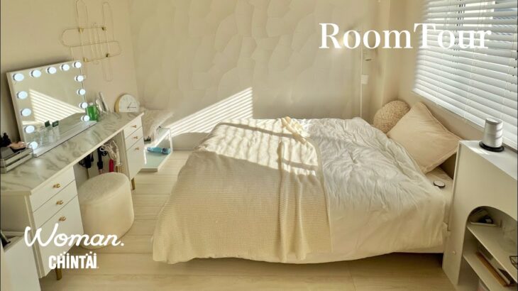 【ルームツアー】1LDK 1人暮らし 淡色ホワイト家具でまとめたホテルライクなお部屋 | クローゼット収納 | room tour