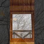 八ヶ岳　粉雪の中のスウェーデンハウス