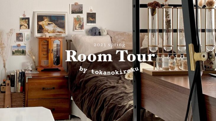 Room Tour🧺 6畳＋屋根裏部屋で心地よく過ごす方法。実家最後のルームツアー🕯｜ニトリ,楽天,無印,100均｜desk tour