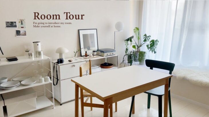 【ルームツアー】1R・7畳｜少ない物でミニマムに暮らすシンプルな一人暮らし部屋｜部屋紹介 Japanese  room tour