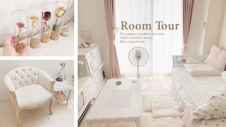 【ルームツアー】IKEAと100均で作るシンプルおしゃれな白い部屋/一人暮らし収納おすすめ購入品紹介  girl room tour