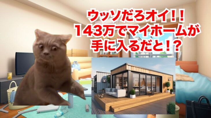 【コンテナハウス】激狭物件のリアルな実態！？143万円で買える悪夢のマイホーム #猫マニ #猫ミーム