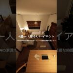 room 5 「6畳1人暮らしレイアウト」 #インテリア #無印良品 #ikea #家具選び #japandi #homedecor