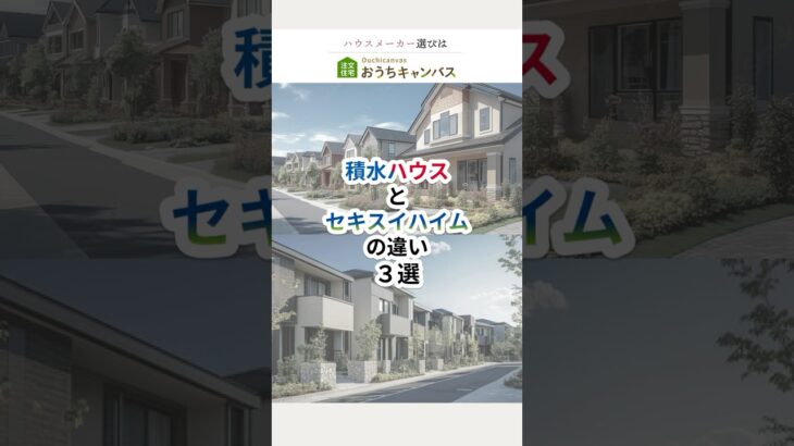 積水ハウスとセキスイハイムの違い3選 #shorts