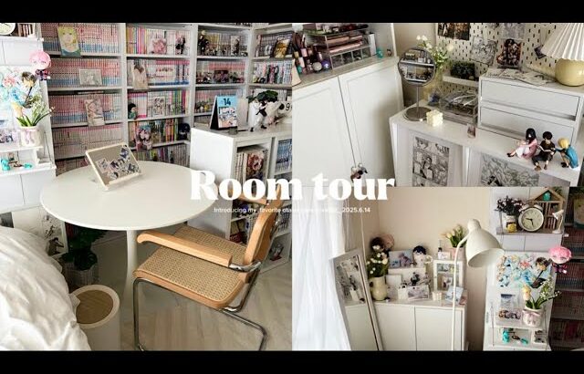 room tour￤実家暮らし社会人のオタク部屋🧸￤ルームツアー￤本棚📖￤グッズ飾り方🌱