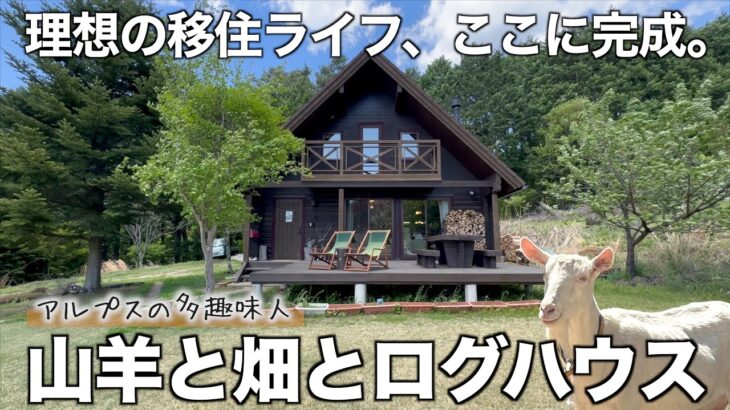 【移住のリアル】京都から信州へ！ログハウスとヤギと畑と暮らす多趣味人の実態を調査！
