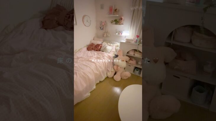 茶色い床も気に入ってるんだけどどうかな？#vlog #ひとり暮らし #ルームツアー #お部屋紹介 #myroom