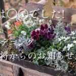 【2025.12月】実は〇〇でした!ガーデニング女将からのお知らせ。