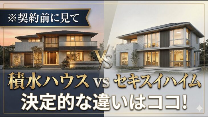 【比較】どっちがいい？積水ハウスとセキスイハイムの違い。迷っているあなたに教えたい最終結論