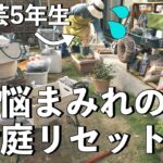 【庭の大掃除】これが植欲と物欲の集大成だ…！毎年恒例、激闘汚庭大リセット｜小さな庭のガーデニング