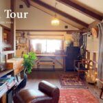 【ルームツアー】木の温もりとDIYでつくる心地よい部屋づくり。観葉植物とヴィンテージ家具｜ 吹き抜けLDK・ロフト・家族暮らし・BESS「程々の家」ハウス  japanese house tour