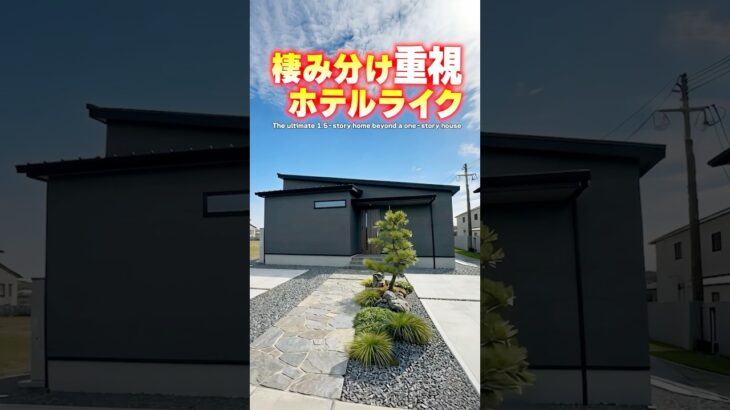 【平屋ルームツアー】静かなホテルライク！棲み分け重視な平屋！#shorts
