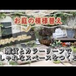 【ガーデニング】夏の水切れ対策🪴可愛いガーデンフェンスで模様替え😊雑貨とカラーリーフを組み合わせておしゃれなスペースをつくる✨