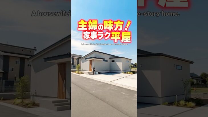【平屋ルームツアー】主婦の圧倒的味方！色々揃った家事ラクな平屋！#shorts