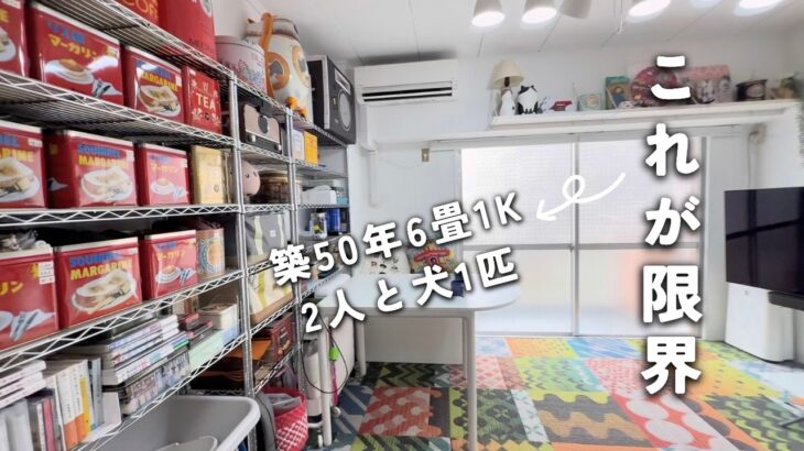 [ルームツアー]都心の築５０年６畳１Kに夫婦2人と犬暮らし｜狭い部屋でも快適に暮らすコツ
